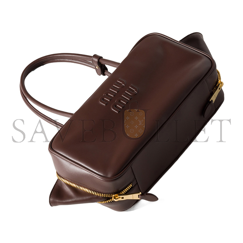MIU MIU BEAU LEATHER TOP-HANDLE BAG 5BB172 06 (29*17*9cm)